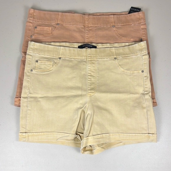 Liverpool Los Angeles hi-rise Chloe rolled cuff short Lots of‎ stretch Lot of 2 - Picture 9 of 12